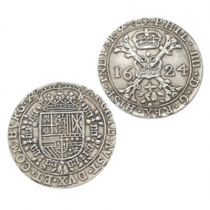 Monedas Conmemorativas Antiguas <span class=keywords><strong>de</strong></span> Patagonia Española <span class=keywords><strong>de</strong></span> 1624 - <span class=keywords><strong>Felipe</strong></span> IV, 2 Florines, 8 Sols, Regalos, Decoración del Hogar - Product Image 2