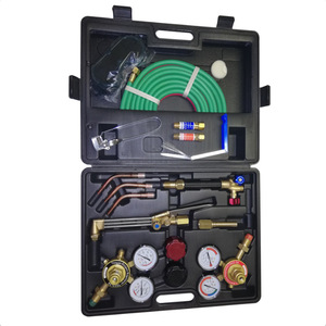 Torch Cutting <b>Welding</b> <b>Kit</b> Oxygen Acetylene Propane Copper Plated American Style CFWELD - Product Image 4