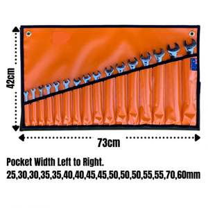 Bolsa de rollo de llave de material de PVC amarillo Bolsas de herramientas de electricista - Product Image 2