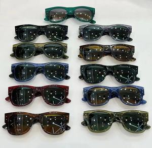 パンクシェイプサングラス眼鏡スクエア厚手アセテート女性ファッション男性偏光ドライビングブランドデザイナーサングラス - Product Image 2