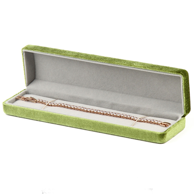 Coffret bracelet long vert