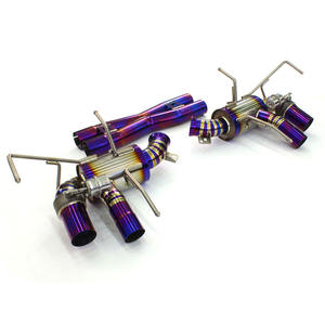 Gran oferta de escape de titanio para <span class=keywords><strong>Ferrari</strong></span> <span class=keywords><strong>Ff</strong></span>/F12 Berlinetta/812 Superfast V12 x-pipe eje con válvula silenciador trasero Catback escape - Product Image 2