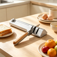 Everwealth Ensemble de couteaux de cuisine à manche en bois de hêtre forgé de haute qualité 430 + avec bloc en bois