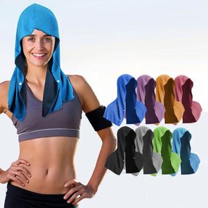 Serviette rafraîchissante pour le cou et le visage avec capuche, offre protection, douceur et respirabilité pour le sport, la remise en forme et les séances de gym - Product Image 1