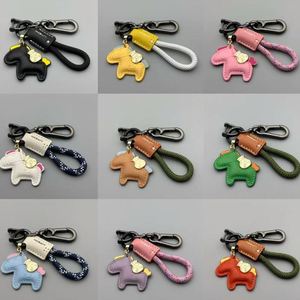 Handmade Leather Keychain Good Luck Horse Pendant <b>Key</b> <b>Rings</b> Car <b>Key</b> Chain 2026 Horse Year Keychain <b>Bag</b> Charm New Year Gift - Product Image 1