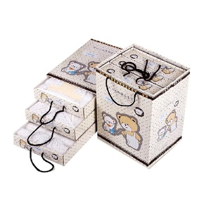 Custom Baby Clothing Gift <b>Boxes</b> Plane <b>Book</b> Style Handheld Birthday Party Favor Box - Product Image 4