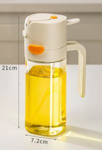 Многофункциональный распылитель для масла и мерный дозатор 2-в-1 в европейском стиле, 530 мл, для оливкового масла, для кухни, пищевой, герметичный - Product Image 4