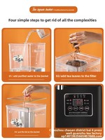 Bouilloire électrique intelligente Yolecen en acier inoxydable 304 de style chinois avec filtre, grande capacité transparente pour la maison