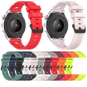 SmartWin Bracelet de remplacement universel en silicone souple à dégagement rapide de 22mm pour Huawei Watch GT5 Samsung Watch 6 Band - Product Image 1