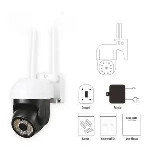 NOVO Produto Áudio Full Hd Dual Wifi Sem Fio Auto Rastreamento Sem Fio PTZ Ao Ar Livre De Vigilância De Vídeo CCTV Segurança Camer