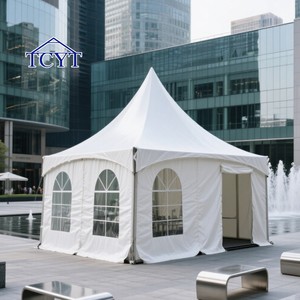 6*6M Outdoor <strong>Pagoda</strong> <strong>Garden</strong> Party Tent Waterproof Celebration Party Tent White Wedding Pagada Gazebo Tent <strong>for</strong> Sale - Product Image 3