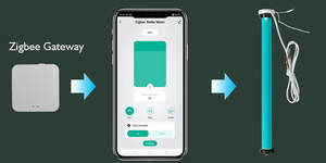 SZMYQ maison intelligente automatique 25mm WiFi moteur de store tubulaire à rouleau Fit 2.5M 38MM Tube IP44 moteur à rouleau intelligent - Product Image 2