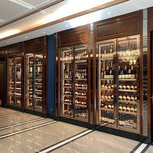 Viphonya Vip-168 <b>Wall</b>-mounted Stainless Steel Glass Modern Luxury Eco-friendly Temperature Controlled Wine <b>Cabinet</b> Customizable - Product Image 2