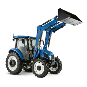 Tractor New Holland de 100 HP, 4WD, con Caja de Cambios TD105, Transmisión por Engranajes para Motor de Tractor Agrícola, Cargador, 5 Años de Garantía - Product Image 1