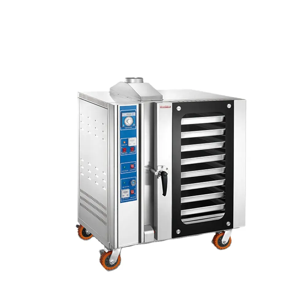 HGA-8 gas Commerciale da forno forno di Cottura Del Biscotto forni forno ad aria Calda di trasporto con il ventilatore 3 5 8 12 16 STRATI VASSOI