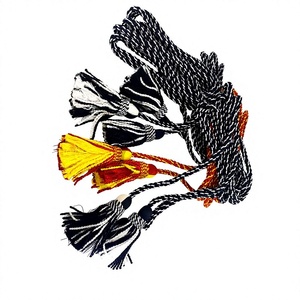 Ceremonial Uniform <b>Accessories</b> Side Drum Tri-Color Bugle Cord <b>Braided</b> Finish Flat Silk Metal Nylon Custom Coated Garments - Product Image 1