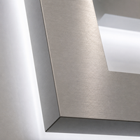 Lettres de logo 3D rétroéclairées personnalisées avec écran LED, en acier inoxydable brossé, étanches IP65 et antirouille, pour la publicité