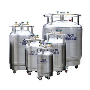 New WOBO Mobile LN2 Vessel YDZ-50 150L Self-Pressurizing Empty Liquid Nitrogen <b>Cylinder</b> for Cooling Applications - Product Image 1