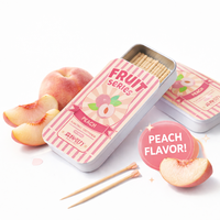 Cure-dents aromatisés aux fruits, extra longs et épais, aide au sevrage tabagique, cure-dents naturels avec saveur, Zahnstocher Mit Geschmack