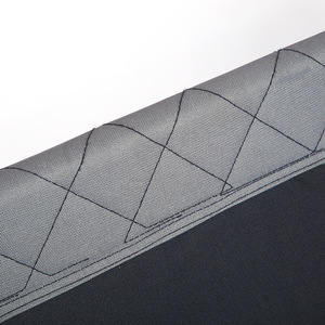 Chaise de camping double, pliable, pour extérieur, jardin, cadre en acier noir, portable, pour la plage et la pêche - Product Image 3