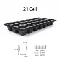 Plateau de croissance en plastique pour graines, 21 32 50 72 105 128 trous ronds pour la Germination des plantes, des légumes et des fleurs, plateau de jardin en plastique pour semis