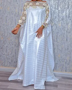 Váy Dài Chất Lượng Cao Ngoại Cỡ Cho Nữ, Váy Thêu Ren Chắp Vá Phong Cách Châu Phi Trang Phục Thường Ngày