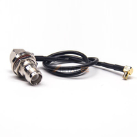 Câble d'assemblage RP-TNC femelle à angle droit vers MCX mâle, câble RG174, adaptateur coaxial RF 50 ohms, pigtail