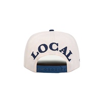 Topi Baseball Vintage Custom Akrilik Dua Warna, Topi Baseball Tanpa Struktur, Topi Street Snapback dengan Bordir Rantai