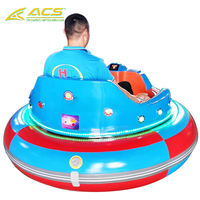ACS Blue Red Circular Bumper Ride Amusement Attraction Lighted Indoor Arcade Commercial Entertainment Equipment CE Certified