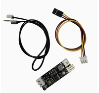 Solo 12V 0.8A DC PWM 2-3 hilos ventilador Control de temperatura controlador de velocidad chasis computadora Noiseor PC CPU ventilador enfriador alarma STK IC
