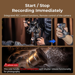 สำหรับ smallrig 3893ด้ามพร้อมทริกเกอร์ REC สำหรับ <span class=keywords><strong>Sony</strong></span> Alpha IV 7 /alpha 7R v/ A7 iiii/ FX3 / Alpha 9ด้านจับชัตเตอร์ควบคุม - Product Image 2