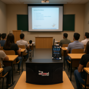 Sistema de PA de 5 Núcleos D0100HHBWX8, Altavoz con Receptor Inalámbrico de 200W para Presentaciones en el Aula - Product Image 2