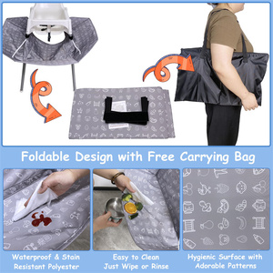 Food Catcher Kompatibel für Antilop Hochstuhl Kinder Rutsch feste Hochstuhl Splat Mat für Unter hochstuhl - Product Image 5