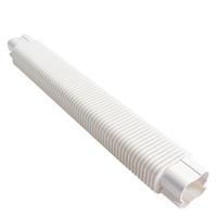 Nouveau jeu de lignes décoratives en PVC ABS couvre pour les unités de climatisation raccord de conditionneur de pare-brise AC fendu de protection pour un usage domestique