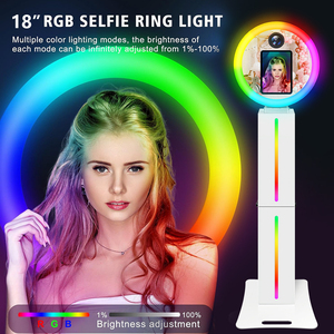 เครื่องถ่ายภาพเซลฟี่แบบดิจิตอล DSLR พร้อมหน้าจอสัมผัส LED ขนาด 9.7 10.2 10.5 นิ้ว ใช้ได้กับ iPad พร้อมแฟลชดิจิตอล DSLR สำหรับงานปาร์ตี้ - Product Image 4