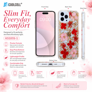 Funda de Teléfono Floral de Lujo Hecha a Mano, Resistente a Impactos, de TPU+PC para las Series 12/13/14/15/16/17 - Product Image 2