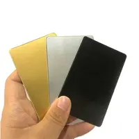 Carta NFC Full Metal carta in metallo NFC nero/argento/oro con struttura in metallo