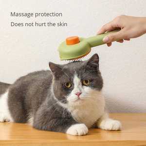 Cepillo de pelo para perros y gatos autolimpiante, limpiador de peine para masajear el cuidado de la pelusa, elimina la capa interna de piel suelta - Product Image 3