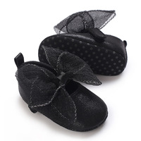 Chaussures pour bébé fille HZBC, chaussures de cérémonie pour nouveau-né de 0 à 1 an, fermeture à boucle et à crochets, doublure et semelle en coton
