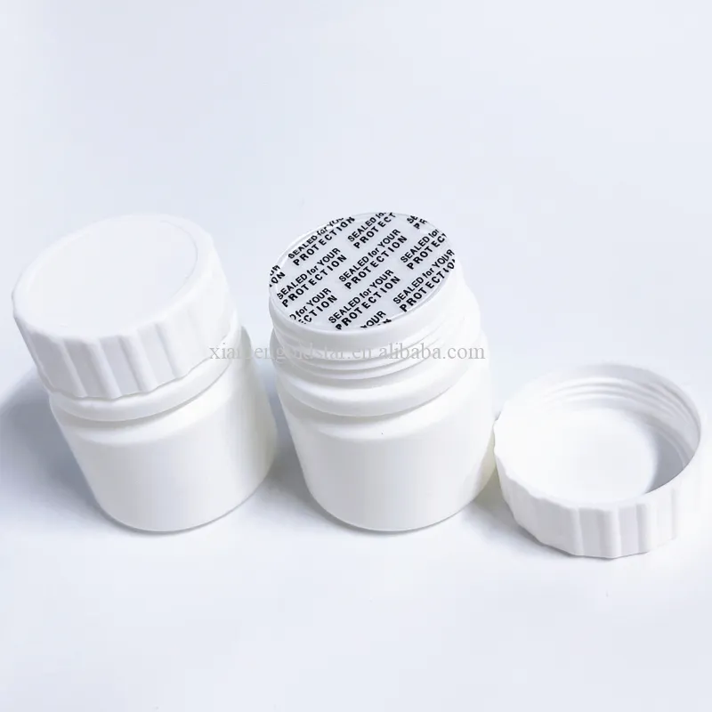 Botol pil botol kapsul putih Amber kosong kustom 100 150 200 250 300 Ml Pet plastik cetakan layar HDPE MB obat