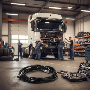 Tuyau de levage de cabine neuf en caoutchouc et acier 315 cm pour camions Mercedes poids lourds Europe, pièces de haute qualité OEM A9405531882 Marque QSP - Product Image 3