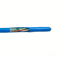 Câble Ethernet UTP solide 24AWG pour routeur LAN avec conducteur CCA, isolation HDPE, gaine PVC/LSZH, 1000 pieds Cat5e