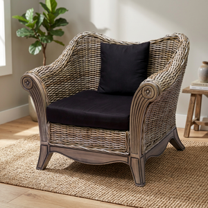 Best Product Cozy Sofa Angela Lounge <b>Chair</b> Handmade of High Quality Indonesian Rattan With Modern Design - Product Image 3
