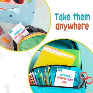 Tarjetas flash personalizadas tarjetas cognitivas de dibujos animados entrenamiento de memoria niños aprendiendo alfabeto educativo oráculo tarjetas flash <span class=keywords><strong>para</strong></span> niños - Product Image 4