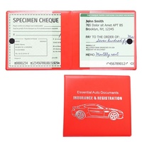 Portadocumentos de PVC para Auto, Cartera para Tarjeta de Seguro y Registro de Vehículo, Carpeta de Almacenamiento para Documentos Esenciales del Vehículo