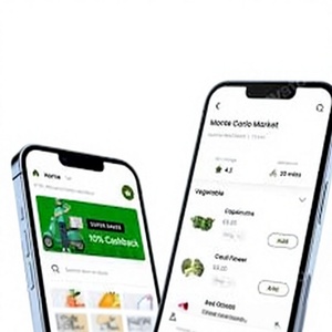 Application mobile de <span class=keywords><strong>livraison</strong></span> d'épicerie pour les achats en ligne, listes des magasins, paiements sécurisés, suivi en direct, <span class=keywords><strong>livraison</strong></span> rapide à <span class=keywords><strong>domicile</strong></span> - Product Image 1