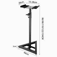 Support d'enceinte professionnel réglable Yinyu SS045T, robuste, réglable en hauteur, idéal pour studio, directement de l'usine
