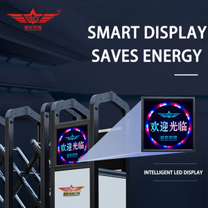 Shengshichanglong tự động màu đen nhôm có thể thu vào cổng cho biệt thự công nghiệp ngoài trời căn hộ sân nhà kho - Product Image 3