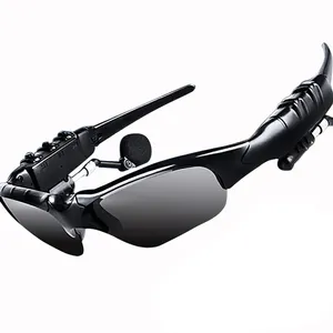 ホット販売ハーフフレーム眼鏡フレームスマートサングラスワイヤレスBluetoothY2kサイクリングスポーツスチームパンクサングラス