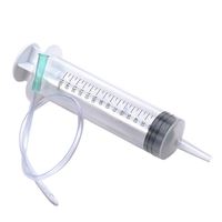 Jeringa Veterinaria de Plástico Grande de 150 ml con Tubo para Dispensar Líquidos Industriales, Alimentación y Uso en Laboratorio